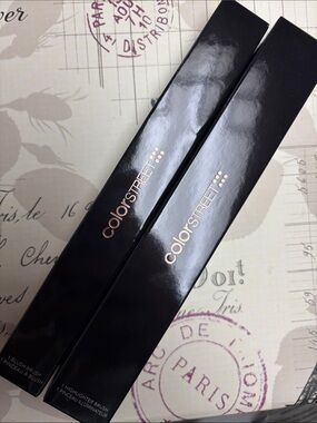 Color Street Black and Rose Gold Makeup Brush Set (2 Boxes)